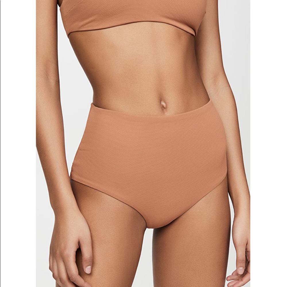 Eberjey pique isla high waisted bikink bottoms NWT